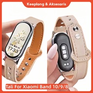 Xiaomi Mi Band 10 Strap Mi Band 9/ Mi Band 8 Leather Silicone Buckle Replacement Strap Xiaomi SmartB