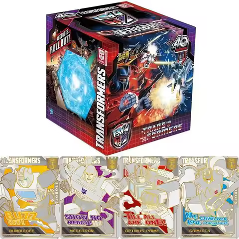 KAYOU Genuine Transformers Cards Horizon 40th Anniversary Energy Gift Box Optimus Prime Bumblebee XR