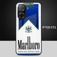 Casing Glass Kaca For Poco C71 - Case Poco C71 - Softcase Glass Kaca Poco C71