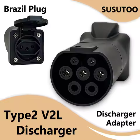 TYPE2 V2L Discharge Adapter 16A EV Power Vehicle to Load Connector For BYD ZEEKR XPENG Deepal MG Gee