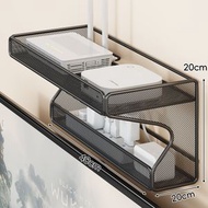 全城熱賣 - 路由器放置架 雙層散熱wifi牆上置物支架 牆壁電視機頂盒 盒子 收納盒