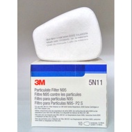 3M PARTICULATE FILTER COTTON N95 NIOSH 5N11CN 5N11 CN 501 6001 6200