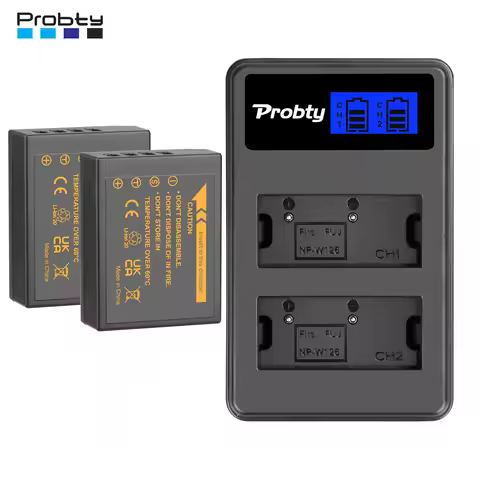 Probty NP-W126S NP-W126 NP W126 Battery for Fujifilm Fuji XT20 XT3 XPro1 Pro2 X-Pro1 X-T1 XT1 HS30EX