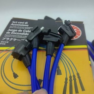 Warranty 1 months HOS - CAR PLUG WIRE SET / PLUG CABLE SILICONE - TOYOTA COROLLA 1.3 12V EE90 2E 7MM