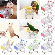 Mini Lovely Cart Trolley Small Pet Bird Parrot Rabbit Hamster Cage Playing Toy