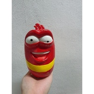 Tabung Larva Red Saving Box Piggy Bank Money Bank Coin Bank