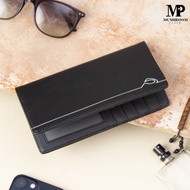 Dompet Kartu Lipat Panjang Cowo Remaja Hitam Planet Ocean Original