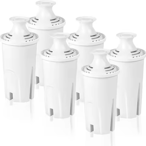 6PCS Replacement Filter for Brita Pitcher and Dispensers,Water Filters Compatible for Britta OB03, C