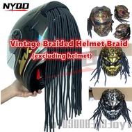 28pcs Helmet braids Motorcycle Iron Blood Warrior Retro Braided Helmet Accessories capacete de moto 