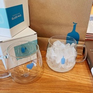 Blue BOTTLE Small BLUE BOTTLE human made Love Saint Water Shop Limited Glass Mug Coffee Cup