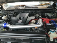 ท่อแอร์โฟร์ กรองเดิม NAVARA NP300 อลูมิเนียมควั่นสวย ท่อกรองเดิม NP300 ท่อกรองอากาศ พร้อม ท่อยาง 2 ท