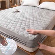 Waterproof Cadar Single/Queen/King Bed Cover Elastic Fitted Bedsheet Mattress Protector