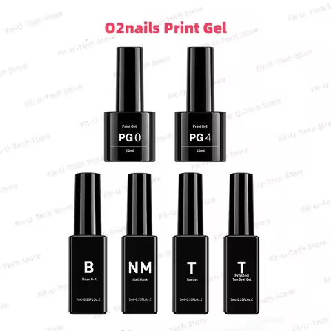 O2nails Print Gel PG0 PG4 Nail Printer Special Gel for Nail Printing Base Coat Top Coat NM Liquid Pe
