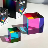 CMY Cubes Mini (30mm) - Cyan, Magenta & Yellow Cube - Optical Color Cube - Teaches Subtractive Color