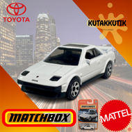 Matchbox Mobil Sedan 1984 Toyota MR2 Putih Toyota Edition