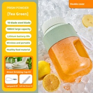 (1 Year Warranty) 1000ML Juice Cup Wireless Juice Blender Portable1500mAh Mini Home Fruit Juicer Ele
