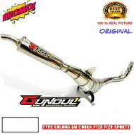 Knalpot f1zr cristal kolong bm power cobra Alfa tornado sigma warna croom suara garing