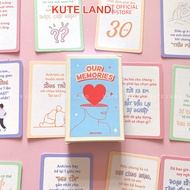 Bộ Bài Cặp Đôi Our Memories Kết Nối Và Thấu Hiểu Đối Phương Drinking Game Dành Cho Cặp Đôi Yêu Nhau