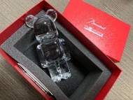 全新現貨 200%高 Baccarat Bearbrick 水晶 透明 情人節禮物 非400% 100%