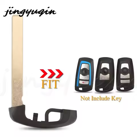 jingyuqin 10pcs Replacement Smart Emergency Insert Key Blade For BMW 1 3 5 Series F10 F20 F30 F40