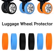 8PCS Luggage Wheels Protector Silicone Luggage Accessories Wheels Cover For Most Luggage Reduce Nois