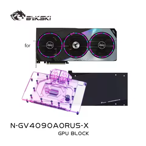 Bykski N-GV4090AORUS-X Water Block for Gigabyte GeForce RTX 4090 Gaming OC / MASTER GPU Card / Coppe