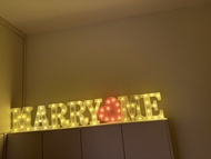 求婚燈牌 MARRY ME 字母燈