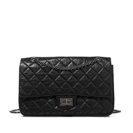Chanel Black Quilted Calfskin Maxi 2.55 Flap Bag Ruthenium Hardware, 2012