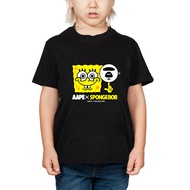 BAPE X SPONGEBOB KIDS T-SHIRT BAPE KIDS T-SHIRT/ SPONGEBOB KIDS T-SHIRT/