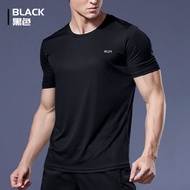 Black Compression Men T-shirts workout Sports Running T-shirt Short Sleeve Quick Dry Tshirt Fiess Exercise Gym Clothing