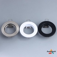 [AuraGesh] LED Downlights Frame Round Fixture Adjustable Downlight Led Holders Cutout For GU10 Bulb 