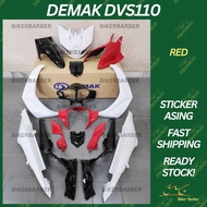 RAPIDO Coverset Demak Dvs 110 Red Blue Purple Yellow Body Cover Set (Sticker Asing) Airbrush Clear 2