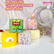 CASENTAL | FIT SIZE | Charger Protector iphone For 18w & 20w | Adapter Protector iphone | Charger He