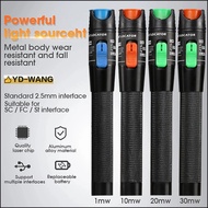 Visual Fault Locator Laser 30mW/20mW/10mW/1mW Fiber Optic Cable Tester 5-30Km Range VFL  FTTH Tool R