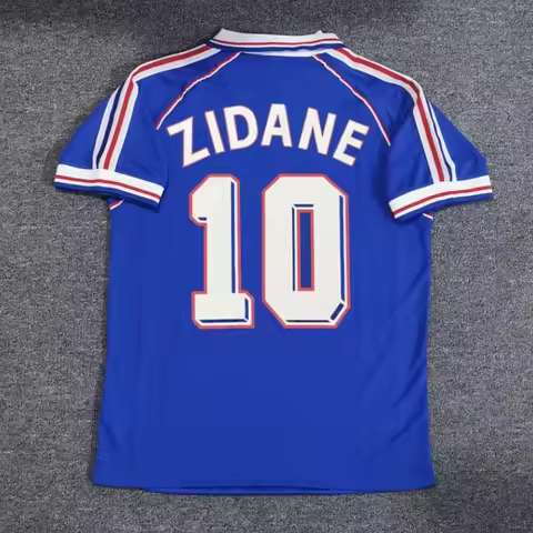 Retro Jerseys of The Argentina and France National Teams, Riker Messi, Zidane, Henry and Batistuta F