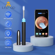 LEVTOP WiFi Ear Pick Intelligent Cleaner LED Flashlight Visible Ear Spoon Ear Wax Removal Ear Cleaner Visual Ear Scope Camera Safe Ear Pick Ear Cleaning Tool with HD Camera for iPhone, iPad &amp; Android Smart Phones