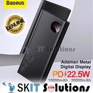 Baseus Adaman Metal Digital Display 10000mAh 20000mAh PD 22.5W Quick Charge Power Bank Battery Charger 2021 PowerBank