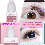 HEMOLA GLUE TIDAK PEDIH DIMATA AMAN DIGUNAKAN SENDIRI LEM BULUMATA LEM EYELASH EXTENSION LEM BULUMAT