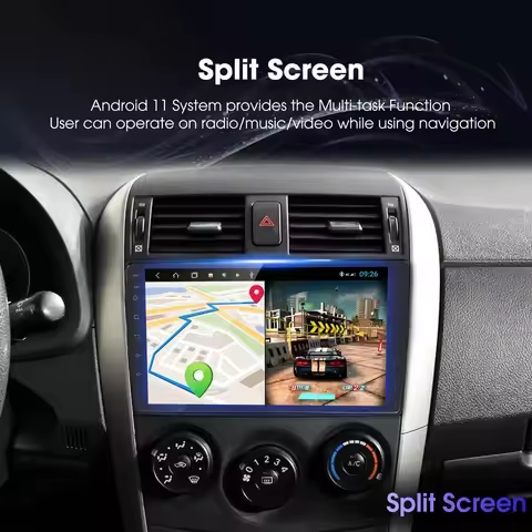 Ezonetronics Carplay Android 10.1 Car Entertainment Radio for 2008-2011 Toyota Corolla,HD GPS Naviga