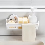 Multipurpose Shelf No Need To Drill The Wall Built-In Tray Size 27.3*13.5*6.5 Cm. D116