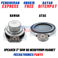 Speaker 3 Inch 50W 8Ω Neodymium Magnet HIFI Mid-Woofer Low Bass High Power