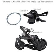 SHIMANO Deore M4100 Groupset SL M4100 Shift Lever + RD M4120 Rear Derailleur MTB Deore 10-Speed SL+RD