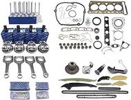 ATATQW Engine Overhaul Rebuild Kit and Connector Rod Set 23mm Compatible for VW/Audi/A4 2.0 TFSI CDN