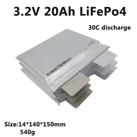 Gtk 3.2V 20Ah 20A lithium ion Lifepo4 Battery Cell LFP High drain 30C 50C Rate Discharge For Diy 12v