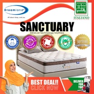 Dreamland Timeless 13-Inches Premium Pocketed-Mira-Coil / Solid Spring Mattress