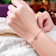 京華鑽石 18K雙色 天然鑽石 共0.06克拉 鑽石手鍊 Love Link系列