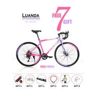 LUANDA 700cc Road Bike Fixie Bike Aluminum Alloy Road Bike Leisure Bikes
