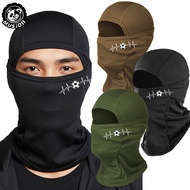 Musion Fashion Footbal Print Motorcycle Balaclava Sun Protection Full Face Mask Breathable Mesh Airs