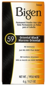 Bigen Permanent Powder Hair Color 59 Oriental Black 1 ea (Pack of 10) Bigen Permanent Powder Hair Co