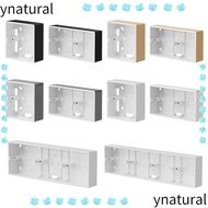 YNATURAL Switch Socket Box Universal On-Wall Mount Switch And Socket Apply Wall Surface Junction Box